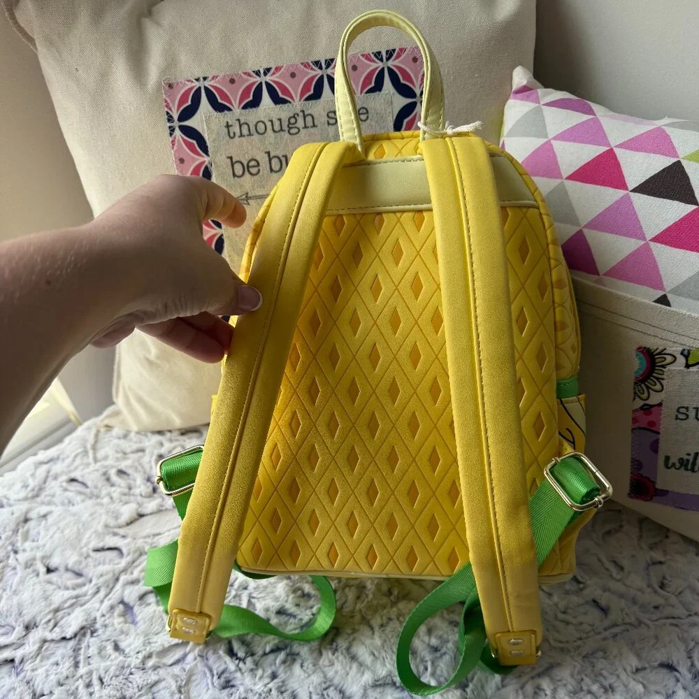 DISNEY PARKS - Loungefly DISNEY EATS Yellow Dole Whip Mini Backpack - Picture 7 of 7